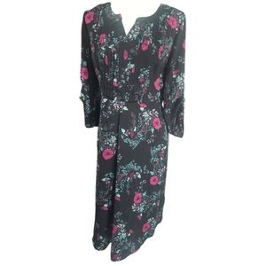 Woman Within flowered polyester dress size 18
